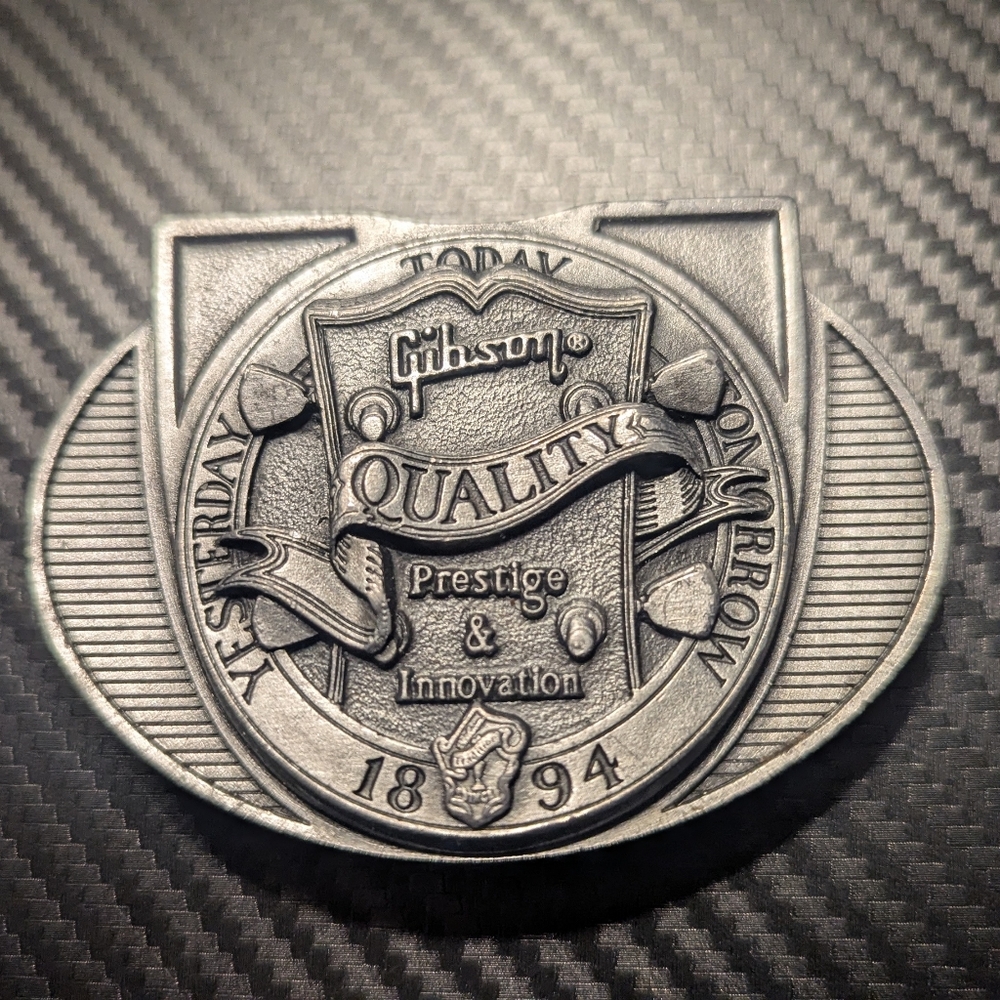 Gibson Prestige Silver Belt Buckle